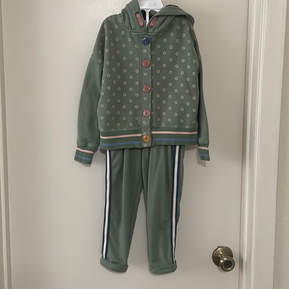 Matilda Jane Clothing Olive & Pink Polka Dot Hunter Set